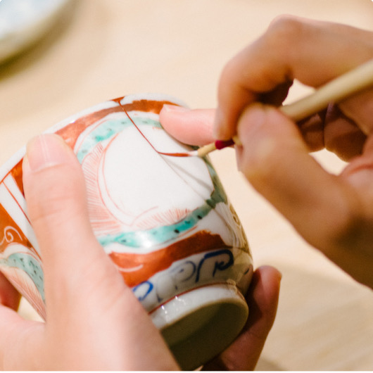 hotel kanra kyotoの金継ぎ陶磁器